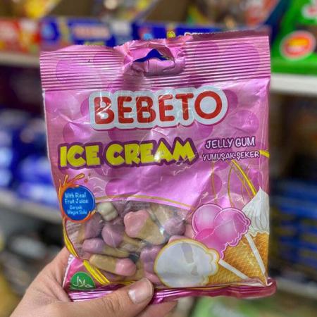 بازار فروش پاستیل بستنی 120 گرم Bebeto