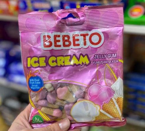 پخش پاستیل بستنی 120 گرم Bebeto